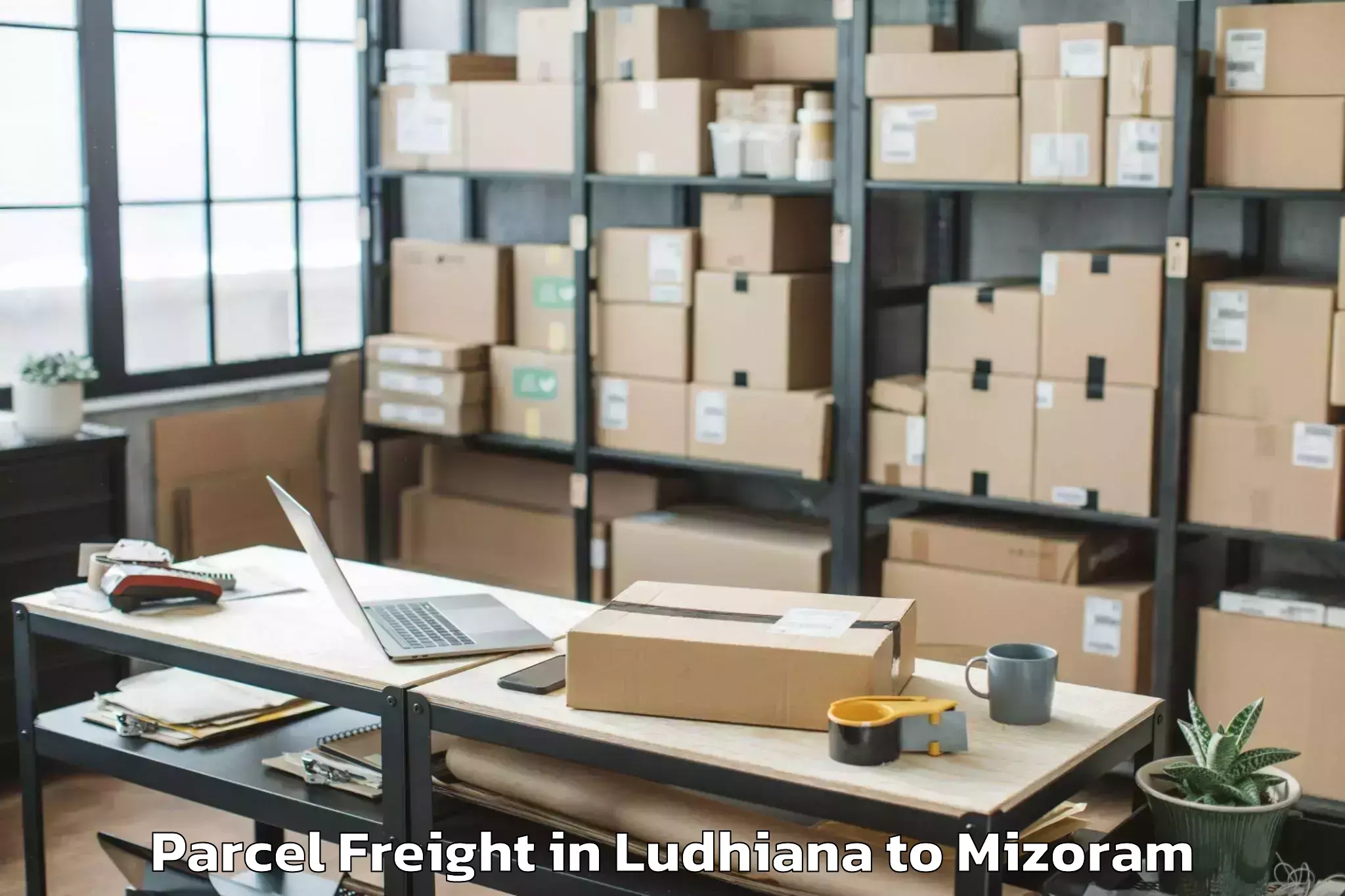 Ludhiana to Khawbung Parcel Freight Booking